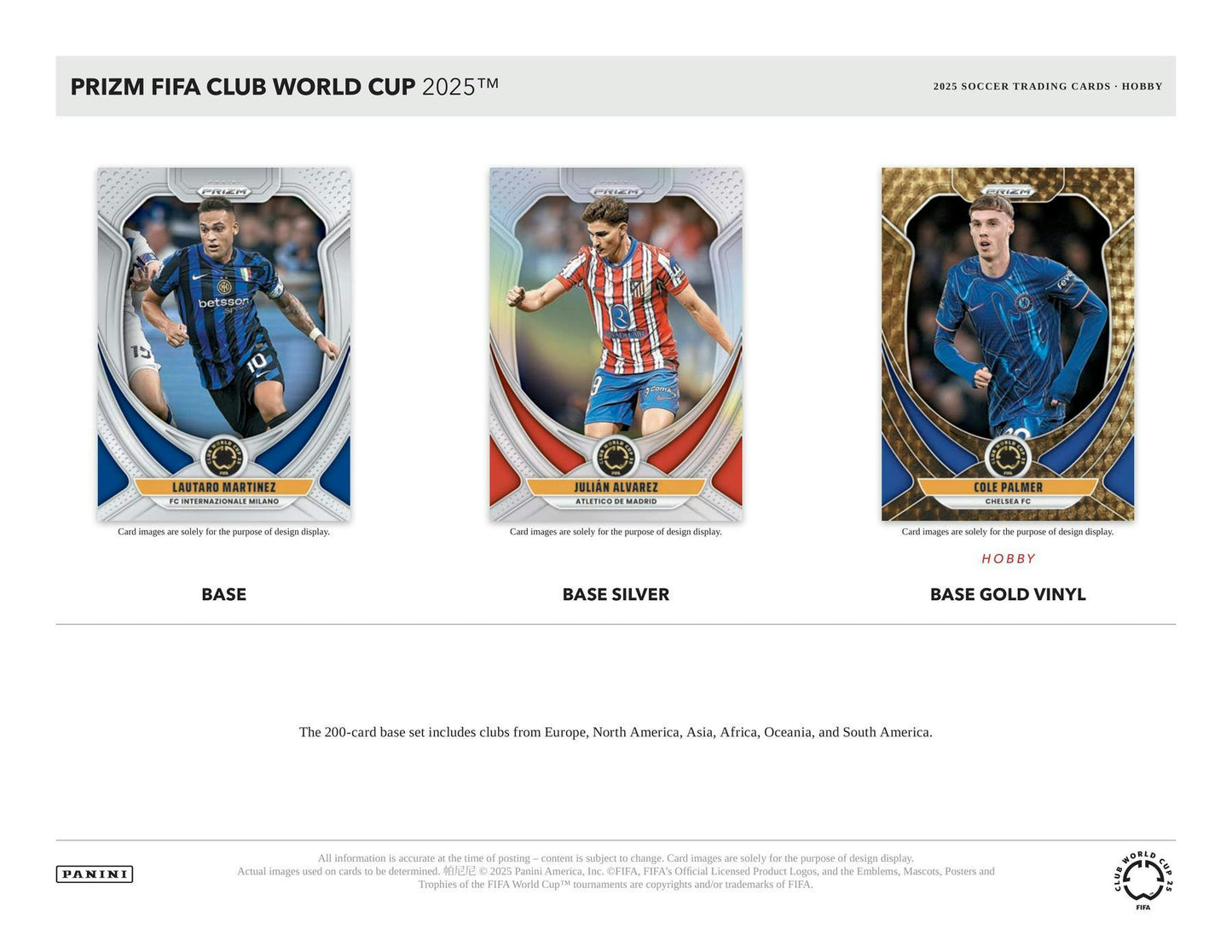 2025 Panini Prizm FIFA Club World Cup Soccer Hobby Box 746134178047 at King Card Canada