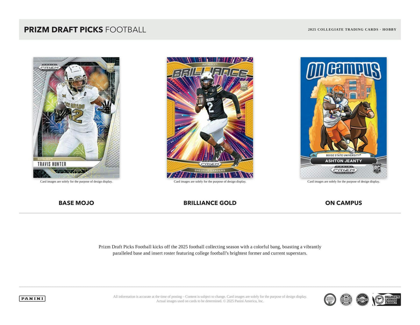 2025 Panini Prizm Football Draft Picks Hobby Box 746134185649 at King Card Canada