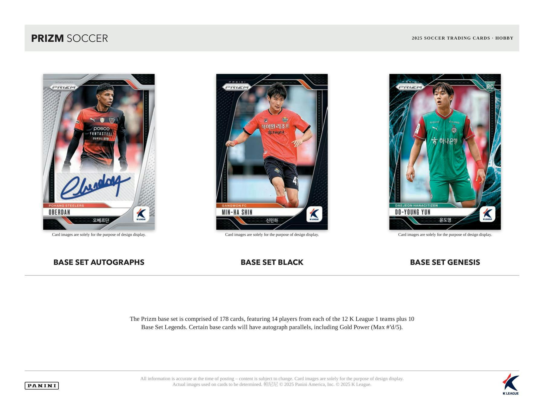 2025 Panini Prizm K League Soccer Hobby Box 746134178283 at King Card Canada