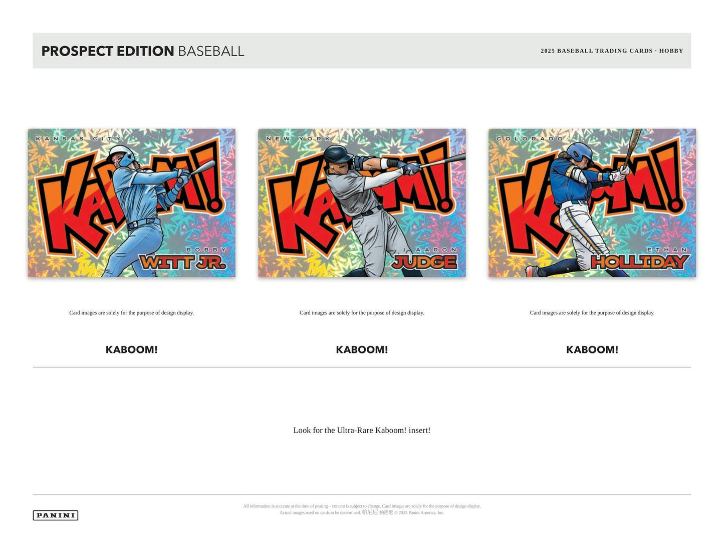 2025 Panini Prospect Edition Baseball Hobby Box 746134182655 at King Card Canada