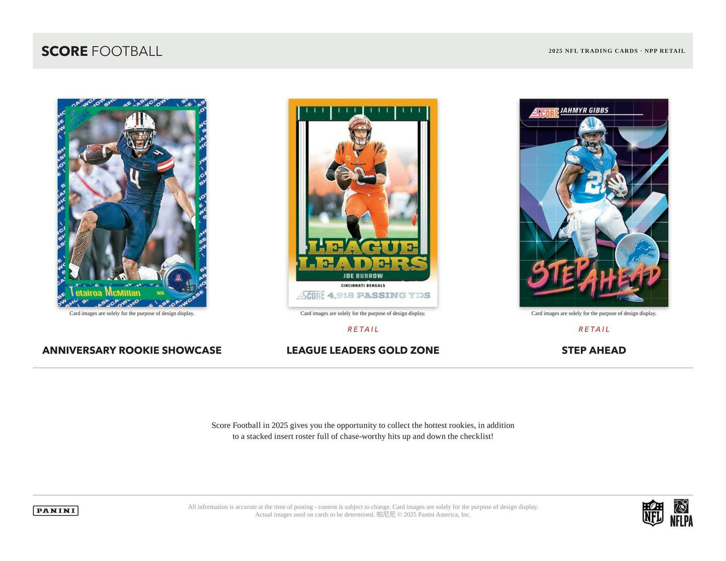 2025 Panini Score Football Blaster Box 746134184451 at King Card Canada