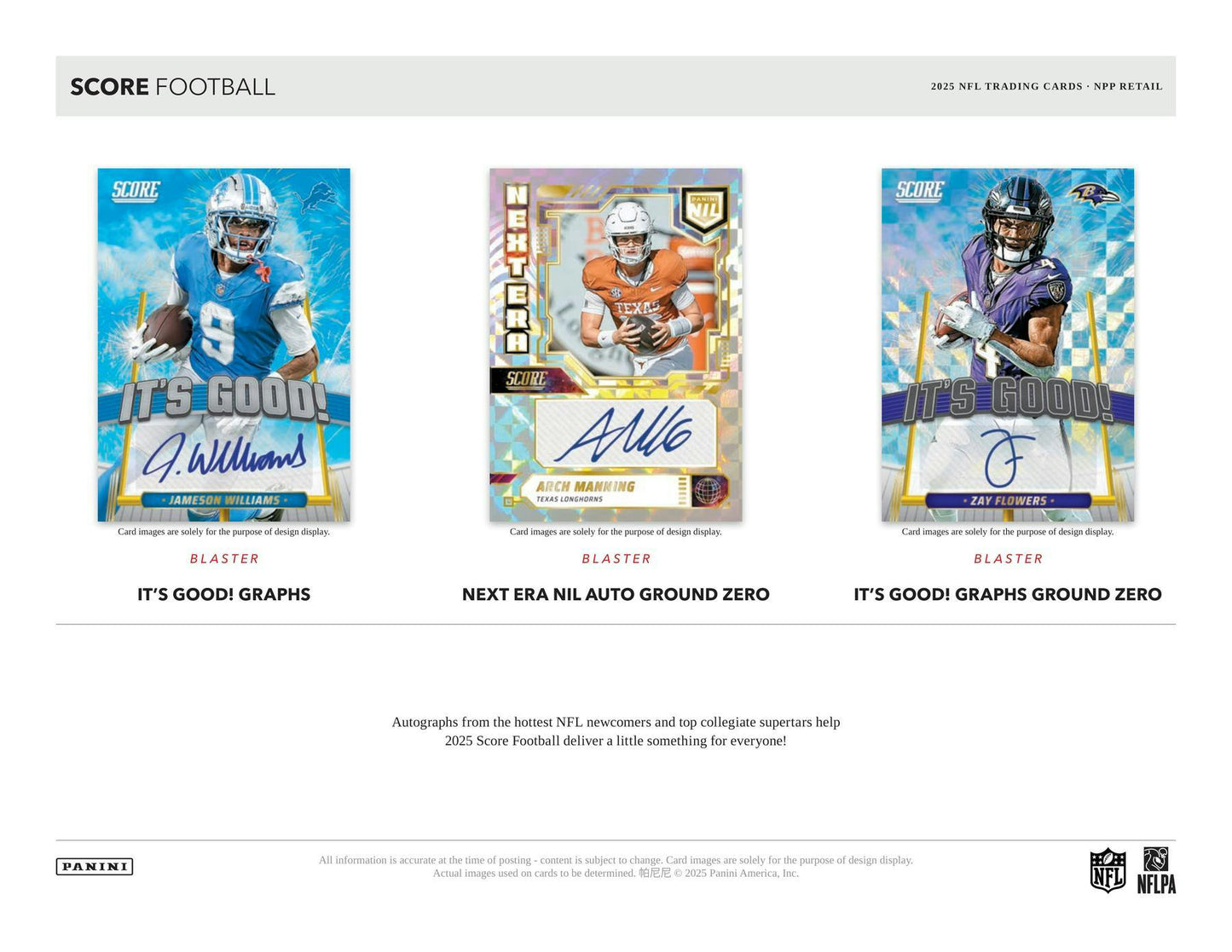2025 Panini Score Football Blaster Box 746134184451 at King Card Canada