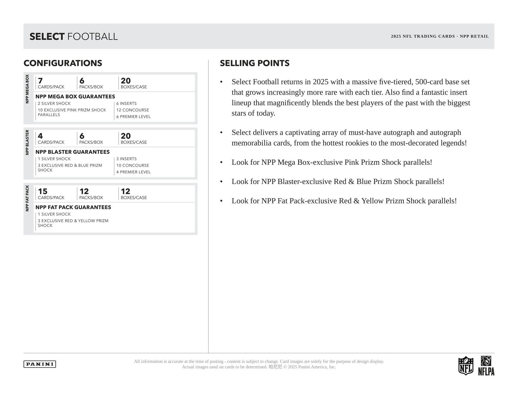 2025 Panini Select Football Blaster Box 746134188718 at King Card Canada