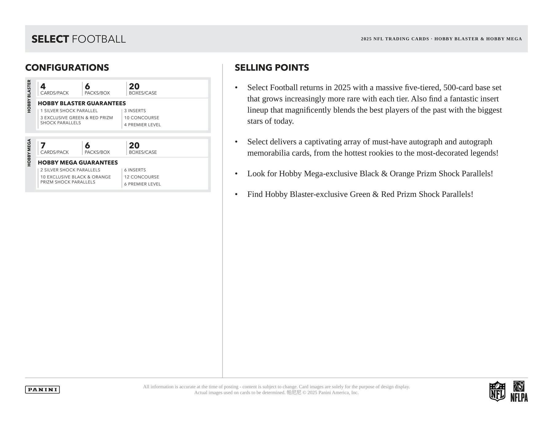 2025 Panini Select Football Hobby Blaster Box 746134189012 at King Card Canada