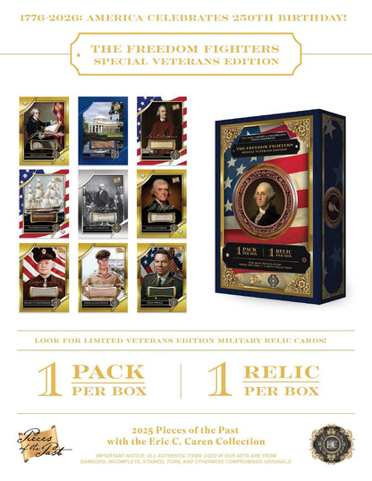 2025 Pieces of the Past Freedom Fighters Special Veterans Edition Hobby Box 199284837911 at King Card Canada
