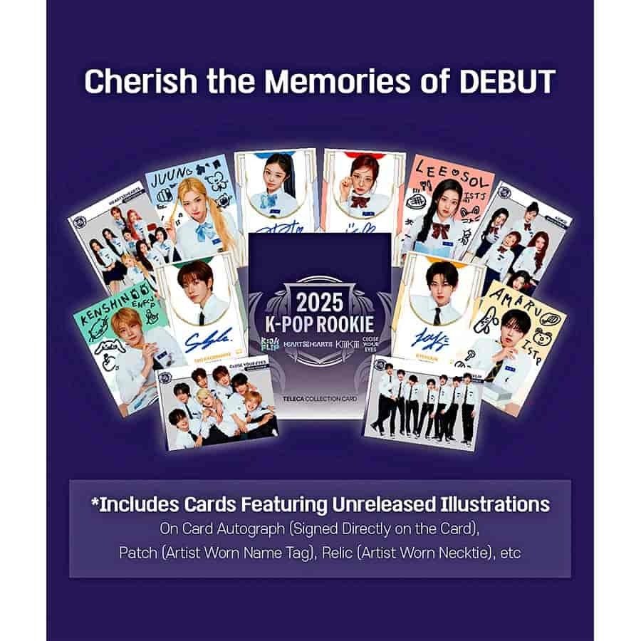 2025 Teleca K-Pop Rookie Trading Card Hobby Box at King Card Canada
