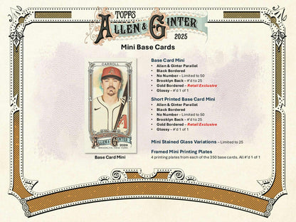 2025 Topps Allen & Ginter Baseball Blaster Value Box 887521144327 at King Card Canada