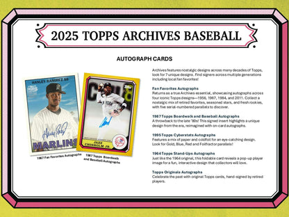 2025 Topps Archives Baseball Blaster Value Box 887521143306 at King Card Canada