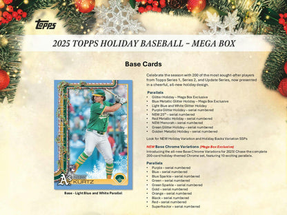 2025 Topps Baseball Holiday Mega Box 887521142682 at King Card Canada