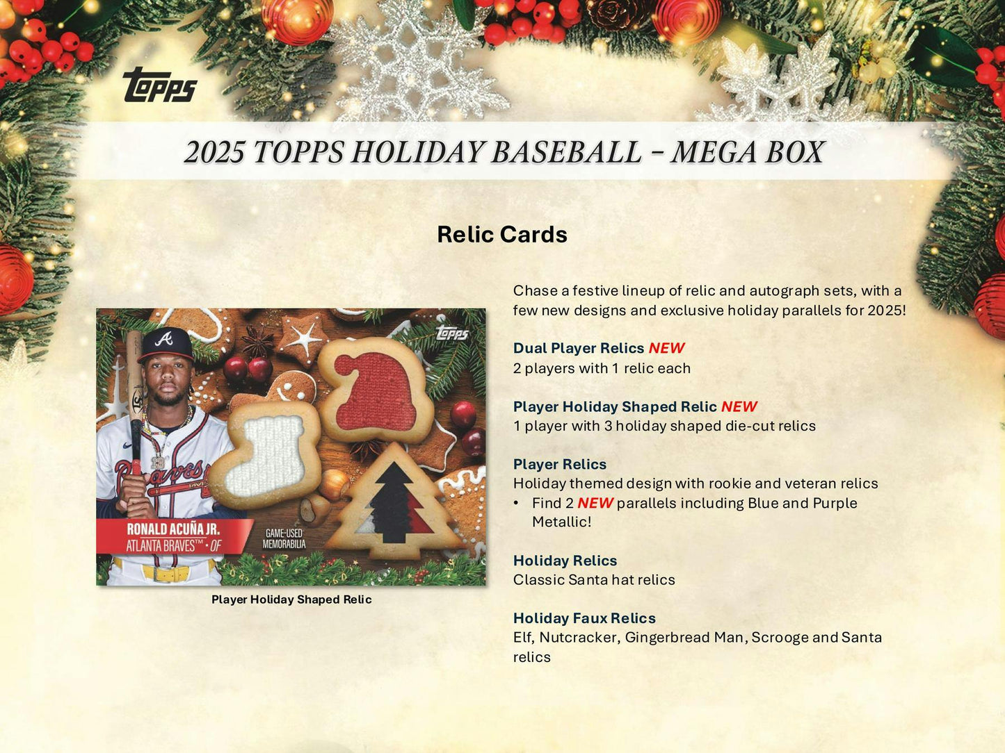 2025 Topps Baseball Holiday Mega Box 887521142682 at King Card Canada