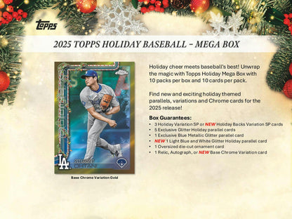 2025 Topps Baseball Holiday Mega Box 887521142682 at King Card Canada