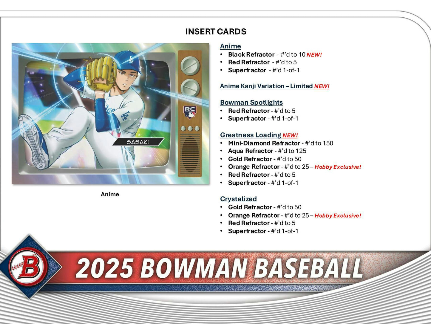 2025 Topps Bowman Baseball Hobby Box 887521139262 at King Card Canada