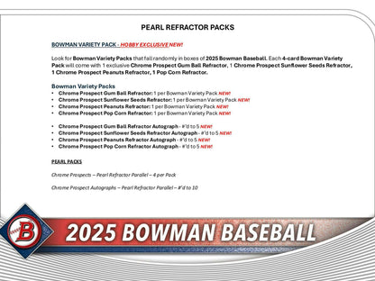 2025 Topps Bowman Baseball Hobby Box 887521139262 at King Card Canada