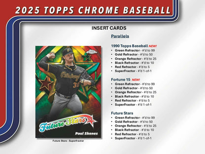2025 Topps Chrome Baseball Blaster Value Box 887521140756 at King Card Canada