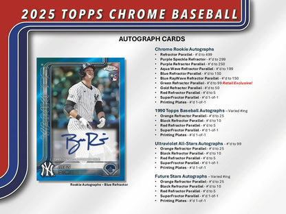 2025 Topps Chrome Baseball Blaster Value Box 887521140756 at King Card Canada