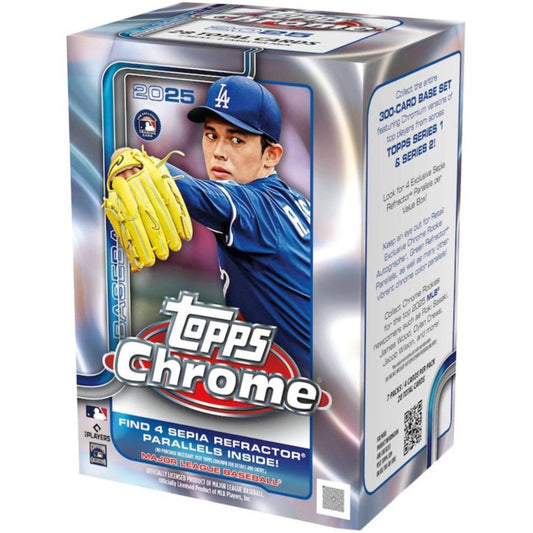 2025 Topps Chrome Baseball Blaster Value Box 887521140756 at King Card Canada