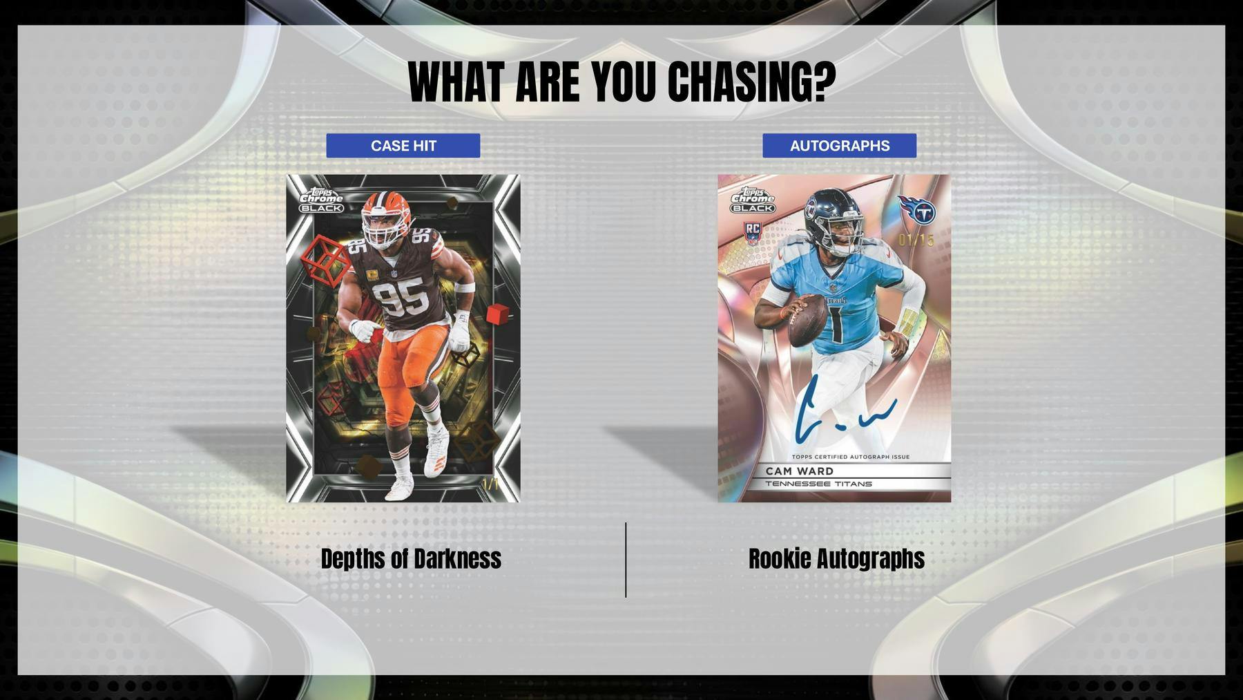 2025 Topps Chrome Black Football Hobby Box 887521156955 at King Card Canada