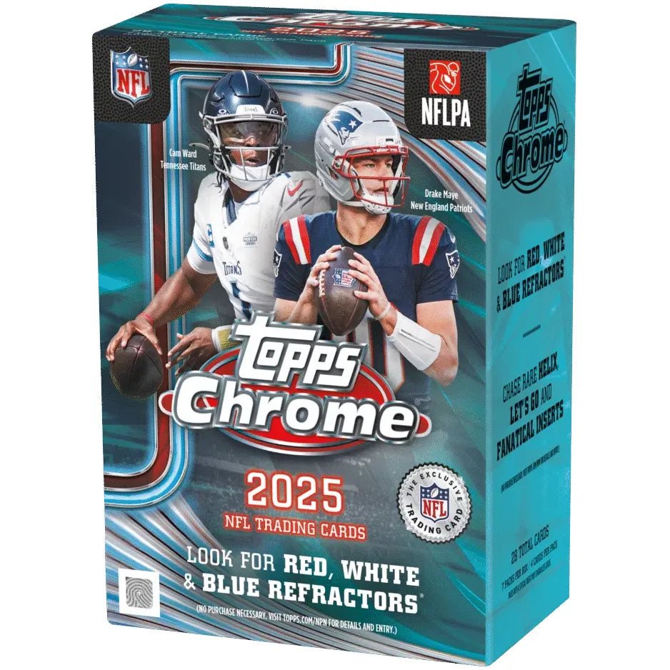 2025 Topps Chrome Football Blaster Value Box 887521156788 at King Card Canada