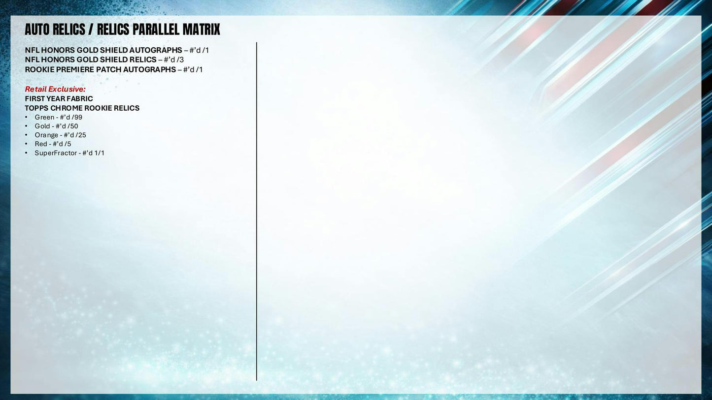 2025 Topps Chrome Football Blaster Value Box 887521156788 at King Card Canada
