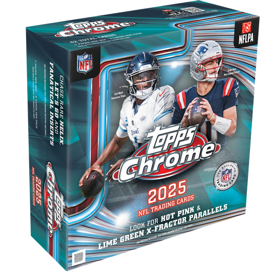 2025 Topps Chrome Football Mega Box 887521156856 at King Card Canada