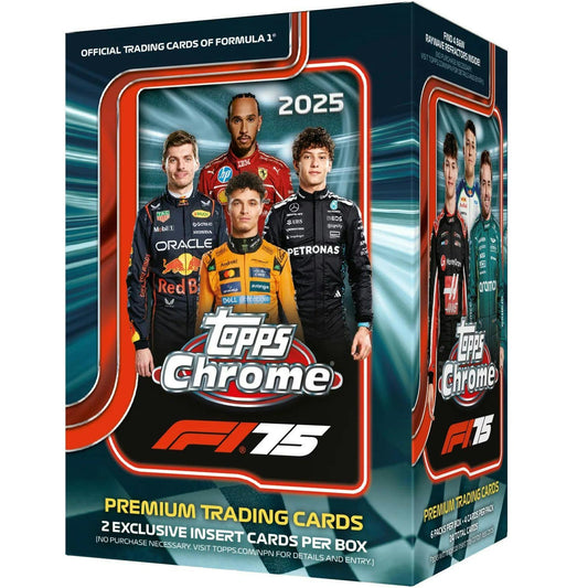 2025 Topps Chrome Formula 1 F1 Blaster Value Box 887521146123 at King Card Canada