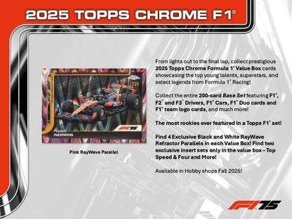 2025 Topps Chrome Formula 1 F1 Blaster Value Box 887521146123 at King Card Canada