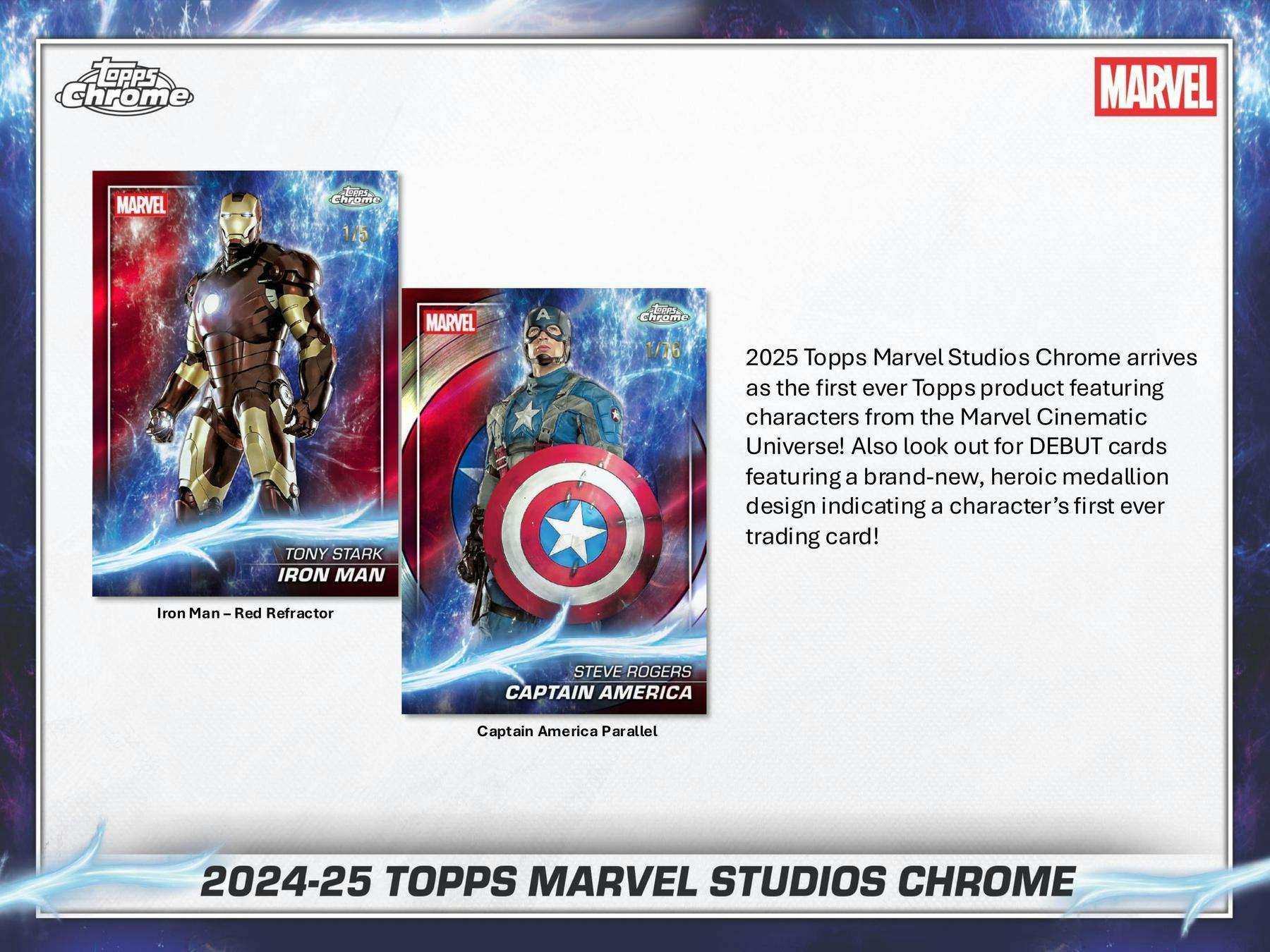 2025 Topps Chrome Marvel Studios Edition Trading Cards Blaster Value Box 887521151455 at King Card Canada