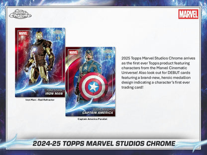 2025 Topps Chrome Marvel Studios Edition Trading Cards Blaster Value Box 887521151455 at King Card Canada