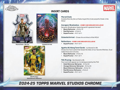 2025 Topps Chrome Marvel Studios Edition Trading Cards Blaster Value Box 887521151455 at King Card Canada