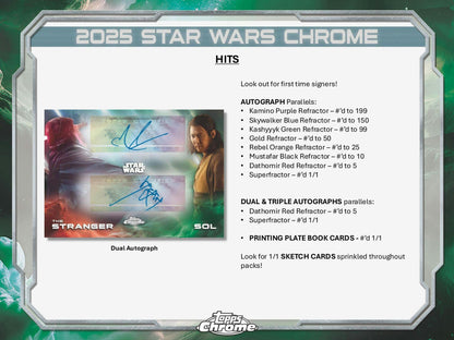 2025 Topps Chrome Star Wars Blaster Value Box 887521136605 at King Card Canada