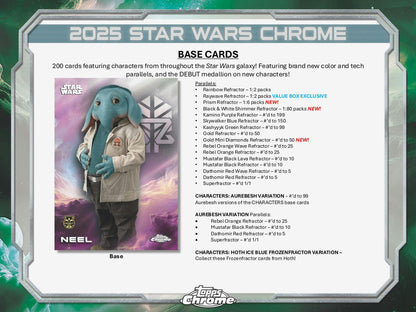 2025 Topps Chrome Star Wars Blaster Value Box 887521136605 at King Card Canada