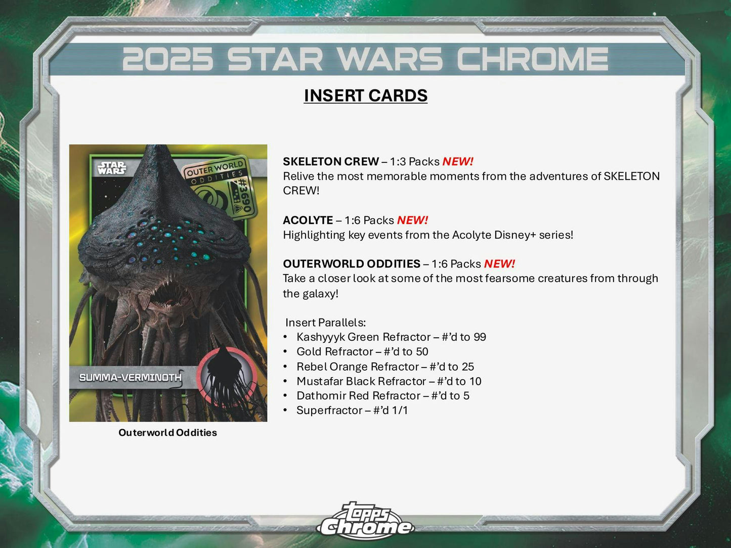 2025 Topps Chrome Star Wars Blaster Value Box 887521136605 at King Card Canada