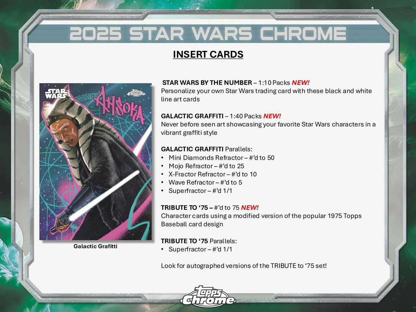 2025 Topps Chrome Star Wars Blaster Value Box 887521136605 at King Card Canada