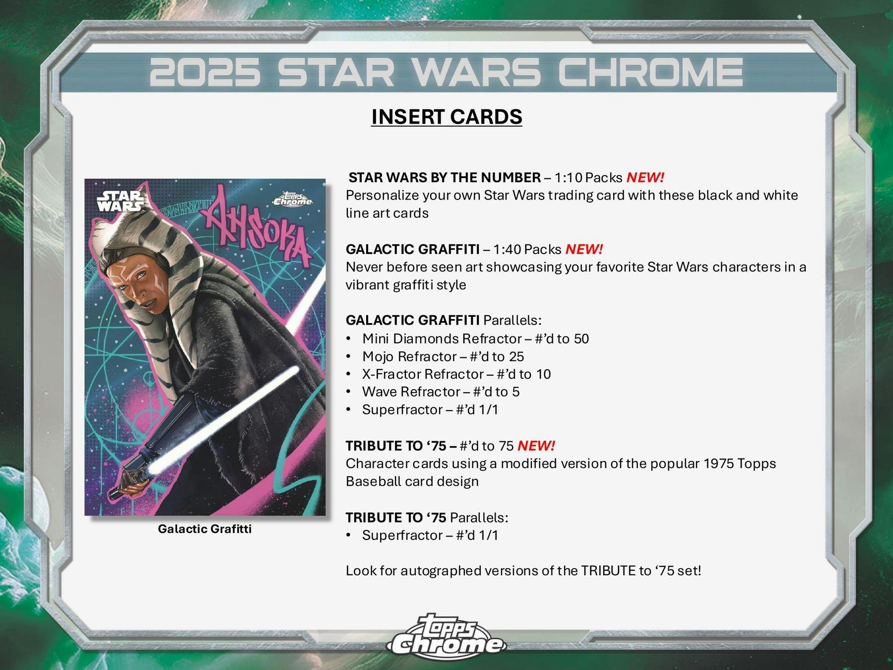 2025 Topps Chrome Star Wars Blaster Value Box 887521136605 at King Card Canada