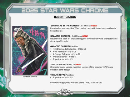 2025 Topps Chrome Star Wars Blaster Value Box 887521136605 at King Card Canada