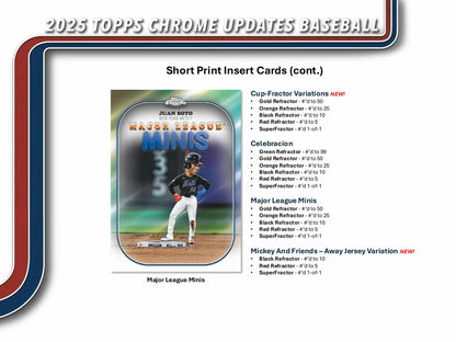 2025 Topps Chrome Update Series Baseball Mega Box 887521145591 at King Card Canada