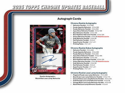 2025 Topps Chrome Update Series Baseball Mega Box 887521145591 at King Card Canada