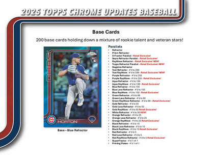 2025 Topps Chrome Update Series Baseball Mega Box 887521145591 at King Card Canada