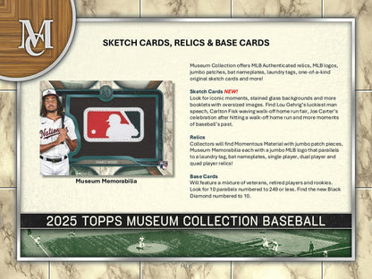 2025 Topps Museum Collection Baseball Hobby Box 887521143863 at King Card Canada