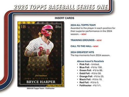 2025 Topps Series 1 Baseball Hobby Box 887521132379 at King Card Canada