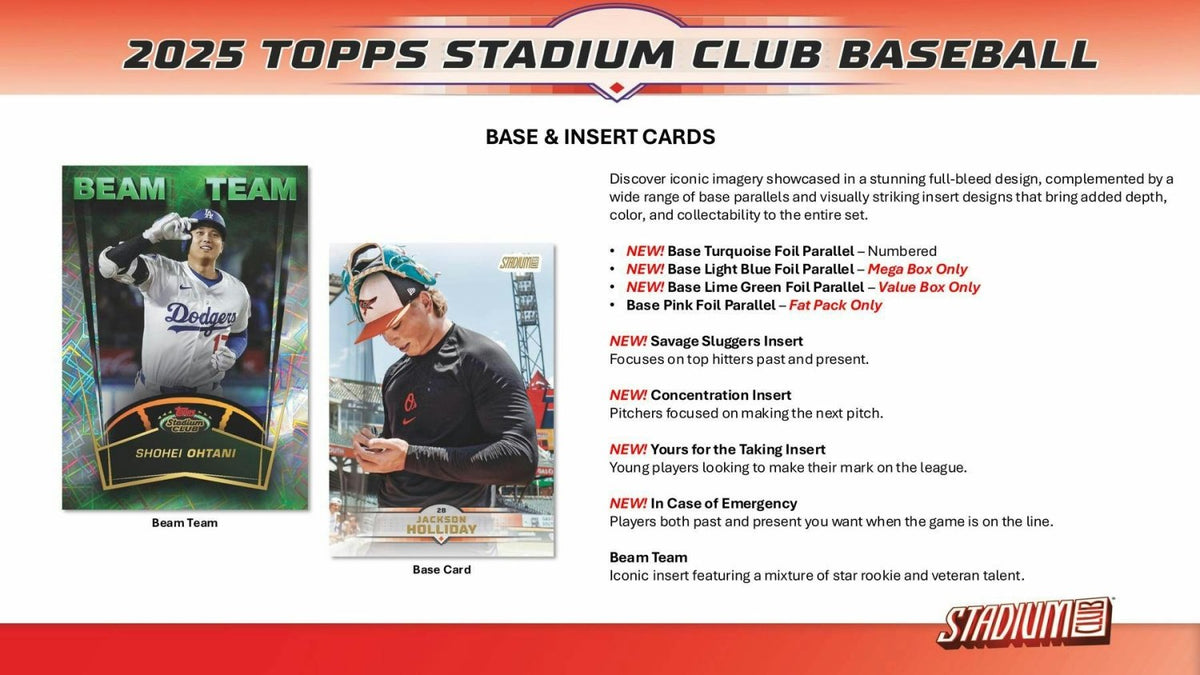 2025 Topps Stadium Club Baseball Mega Box 887521148837 at King Card Canada