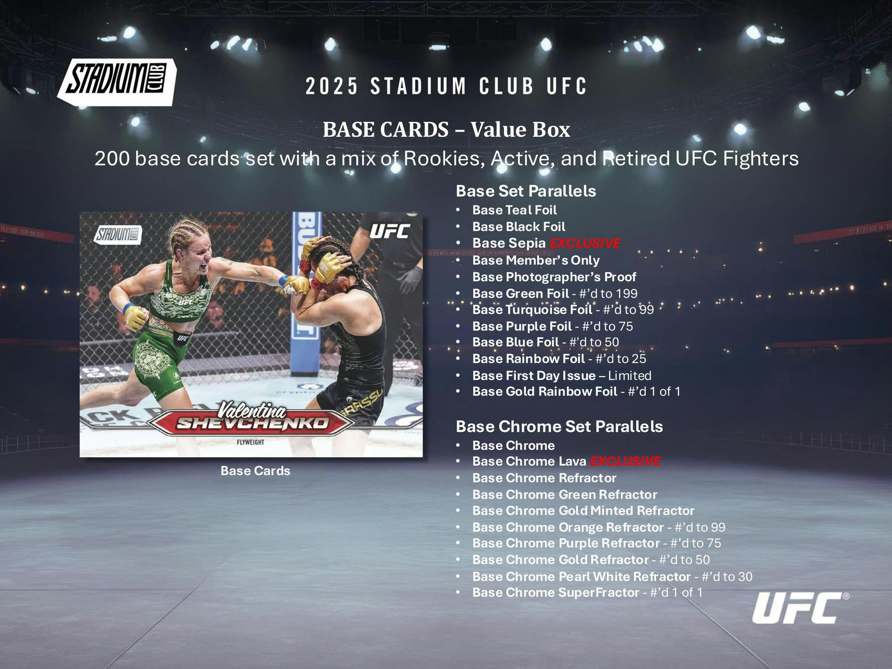 2025 Topps Stadium Club UFC Blaster Value Box 887521148073 at King Card Canada