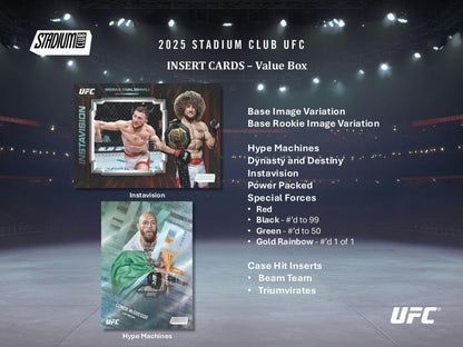 2025 Topps Stadium Club UFC Blaster Value Box 887521148073 at King Card Canada