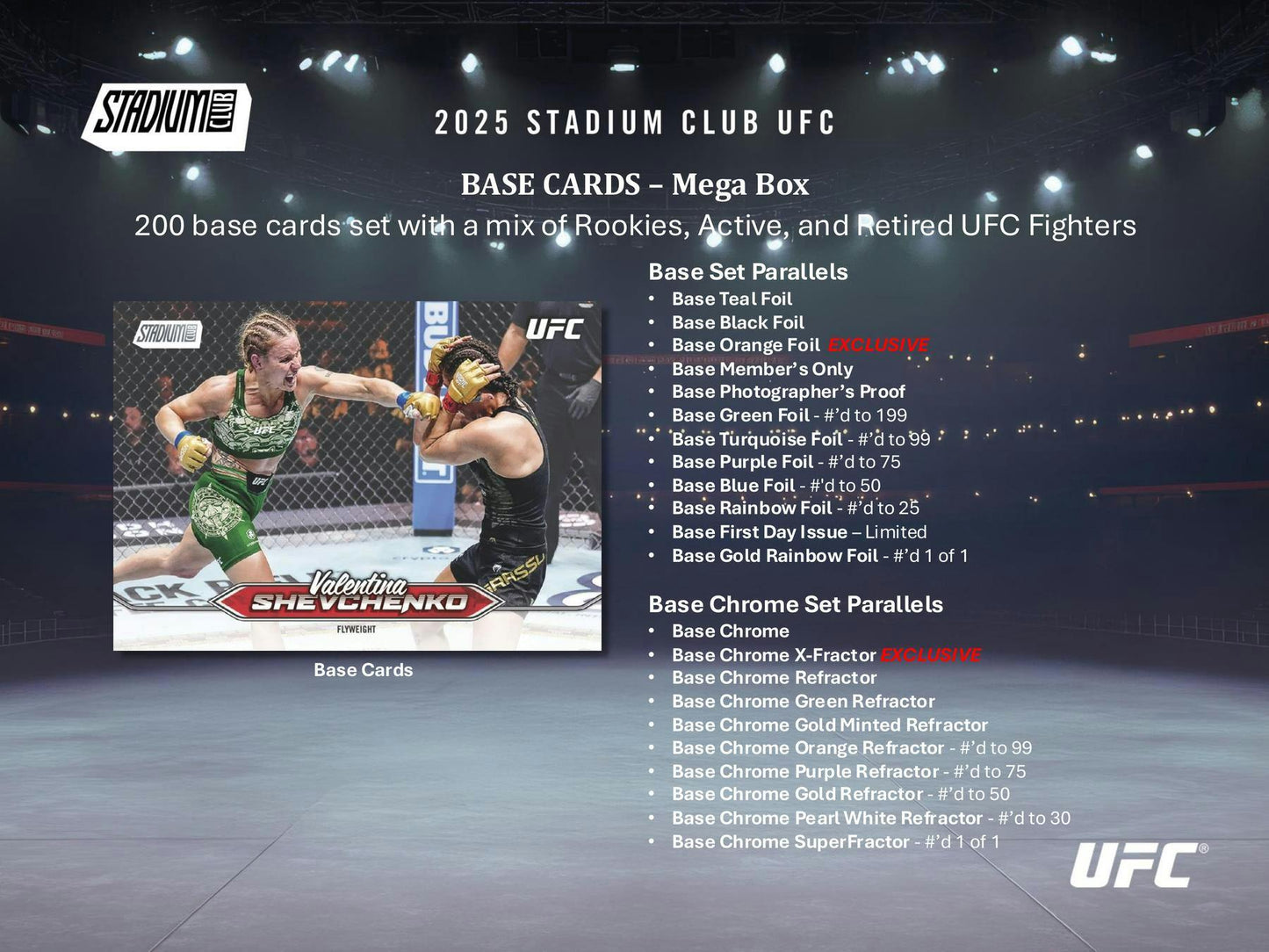 2025 Topps Stadium Club UFC Mega Box 887521148127 at King Card Canada