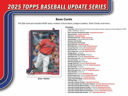2025 Topps Update Series Baseball Blaster Value Box 887521144914 at King Card Canada