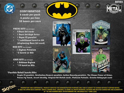 2025 Upper Deck Skybox Metal Universe Batman Trading Cards Blaster Box 053334777438 at King Card Canada