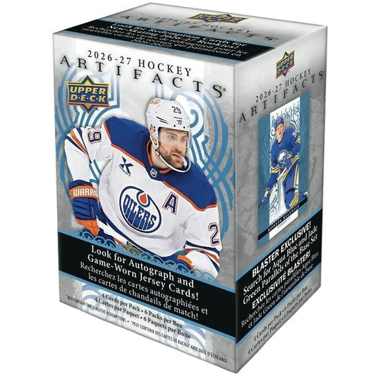 2026-27 Upper Deck Artifacts Hockey Blaster Box 053334271530 at King Card Canada
