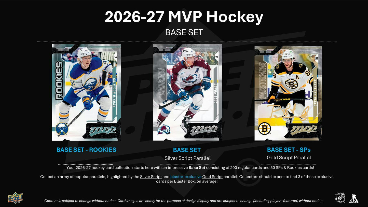 2026-27 Upper Deck MVP Hockey Retail Box  at King Card Canada