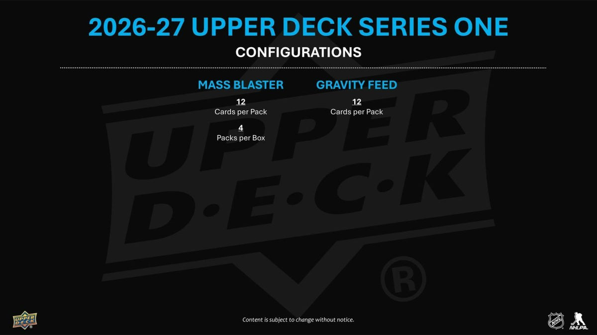 2026-27 Upper Deck Series 1 Hockey Blaster Box 053334540704 at King Card Canada