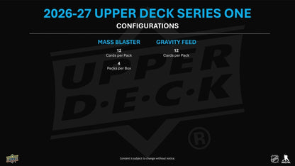 2026-27 Upper Deck Series 1 Hockey Blaster Box 053334540704 at King Card Canada